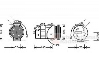 VAN WEZEL 0300k011 -  Компрессор, кондиционер